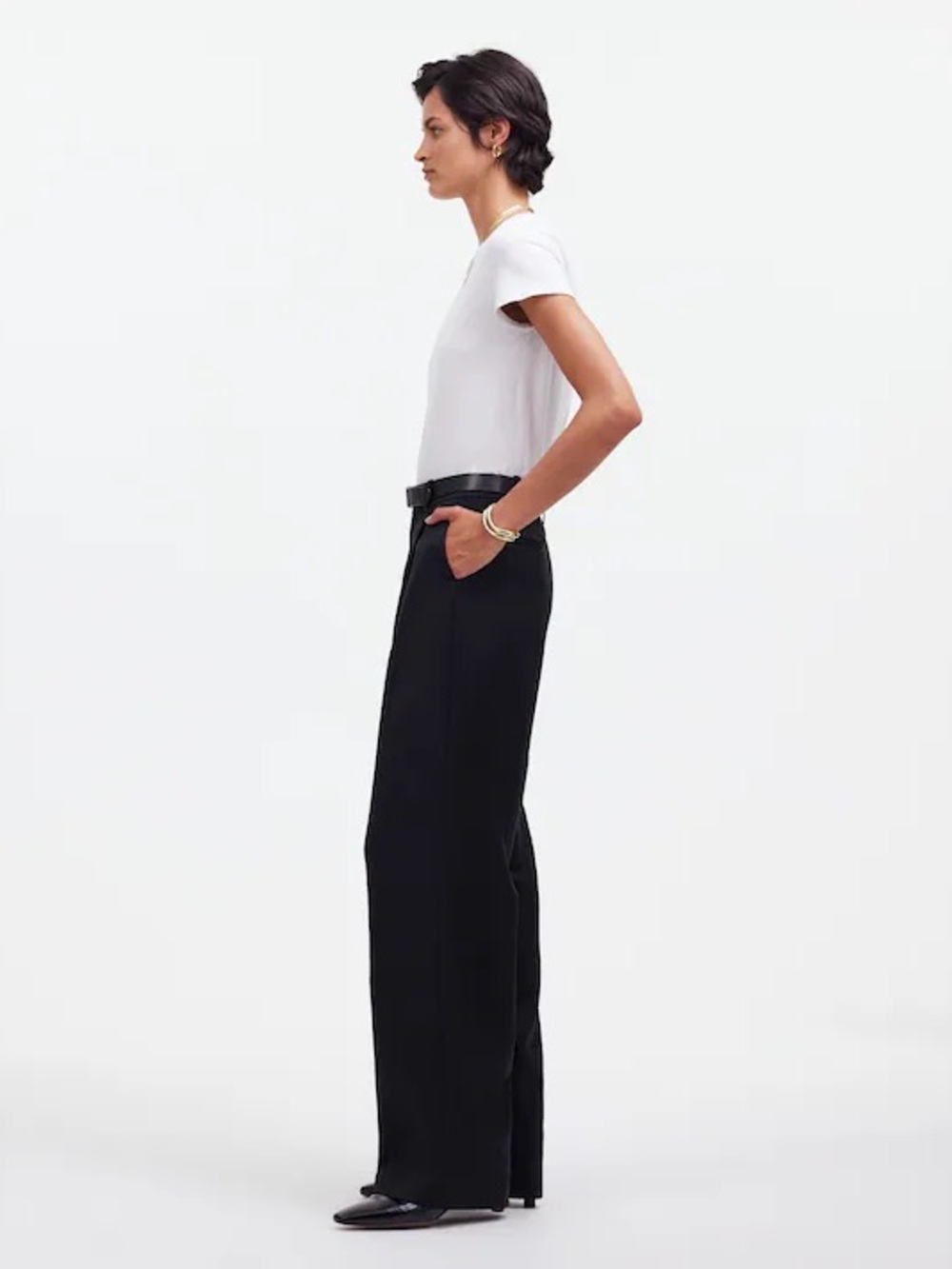 Madewell low rise slouchy straight pants - Picture 3 of 7